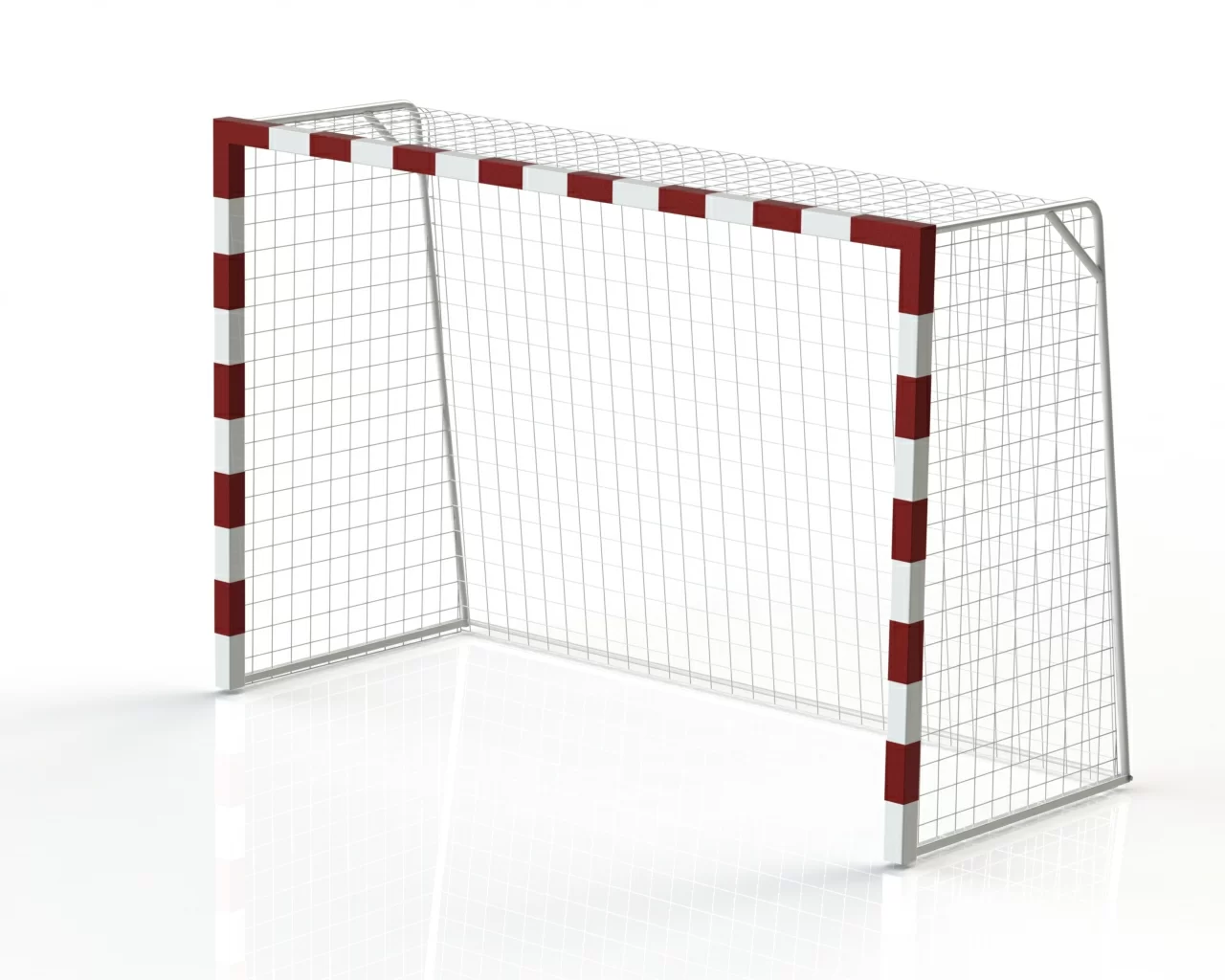 Реальное фото Ворота гандбол - минифутбол 3х2х1,3 сталь (КРАСНЫЙ) от магазина СпортСЕ