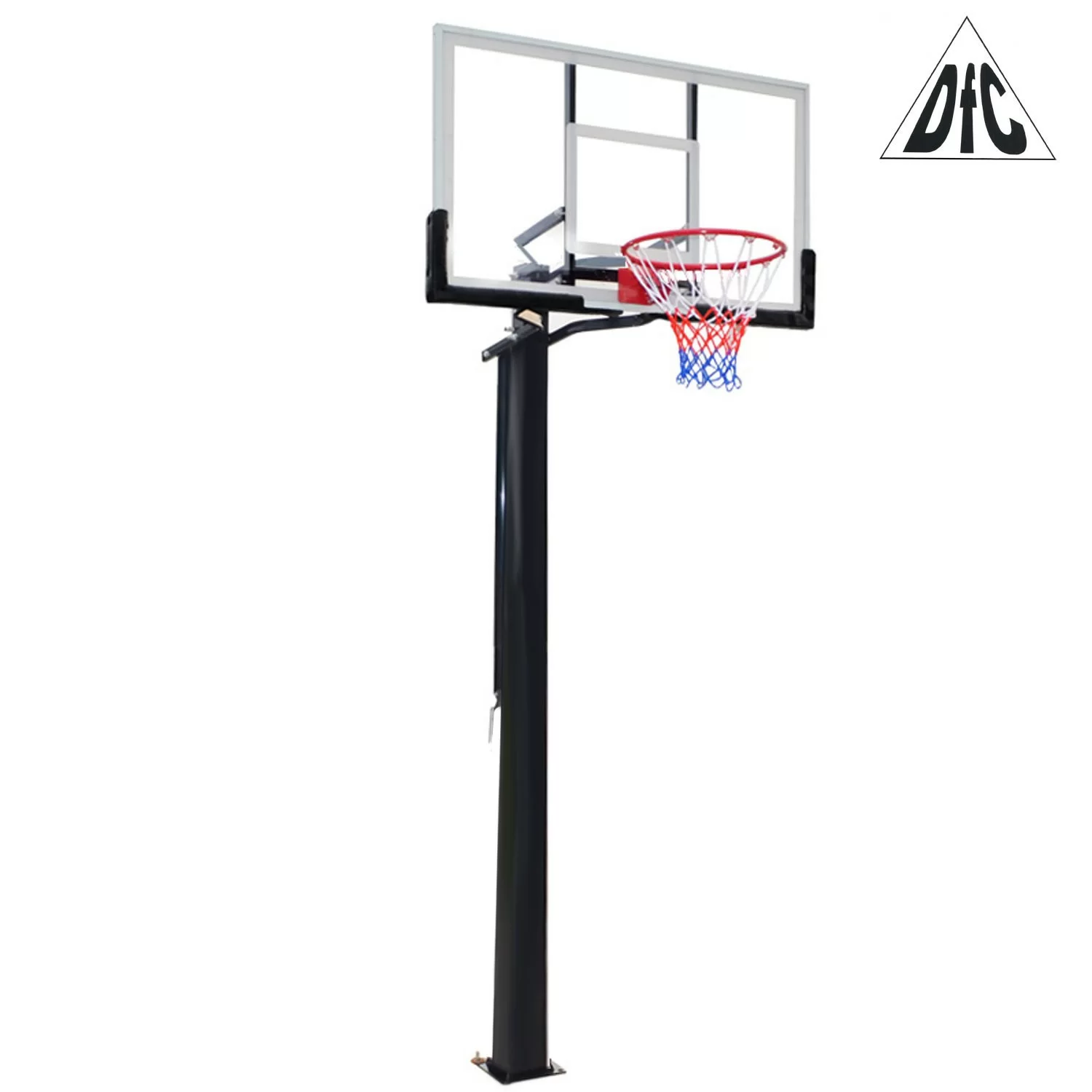 Реальное фото Баскетбольная стационарная стойка DFC ING56A 143x80cm акрил (три короба) от магазина СпортСЕ