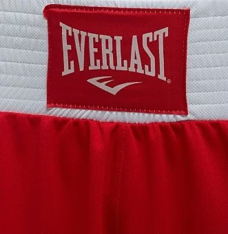 Реальное фото Трусы боксерские Everlast Elite красн/белые 3652 от магазина СпортСЕ