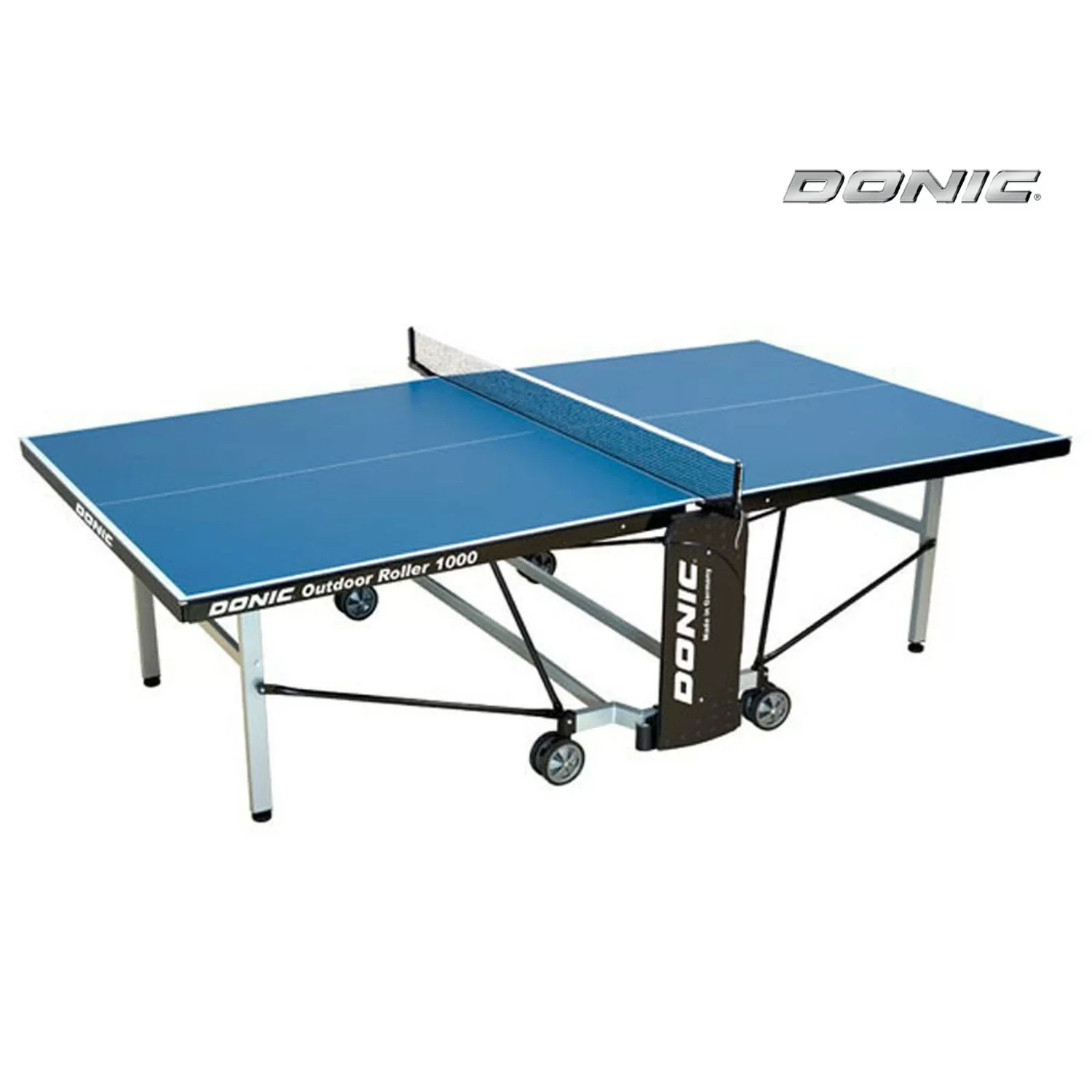 Реальное фото Теннисный стол DONIC OUTDOOR ROLLER 1000 BLUE 230291-B от магазина СпортСЕ