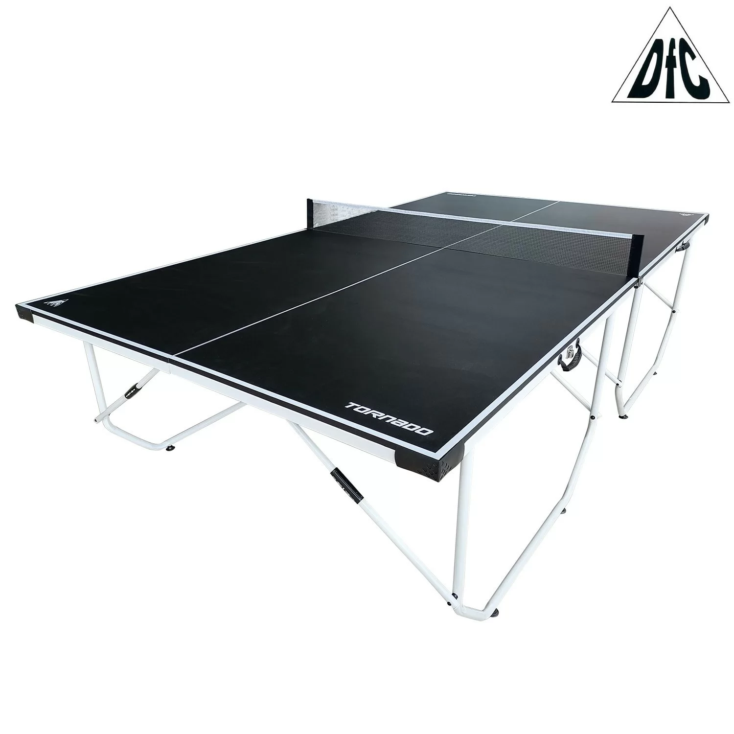Реальное фото Теннисный стол DFC TORNADO Home Compact для помещения, черный, складной SB-PT-01 от магазина СпортСЕ