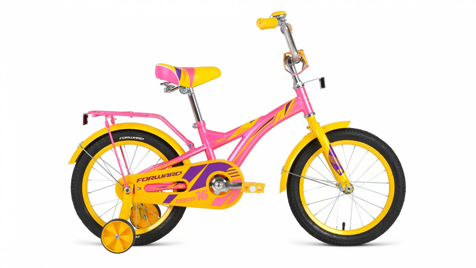 Реальное фото Велосипед Forward Crocky 16 (1ск) (2019) розовый  RBKW9LNG1017 от магазина СпортСЕ