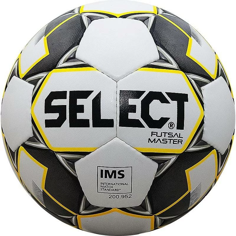 Реальное фото Мяч футзальный Select Futsal Master №4 IMS 32 п. мат. ПУ руч.сш. бел-желт-черн 852508-051 от магазина СпортСЕ