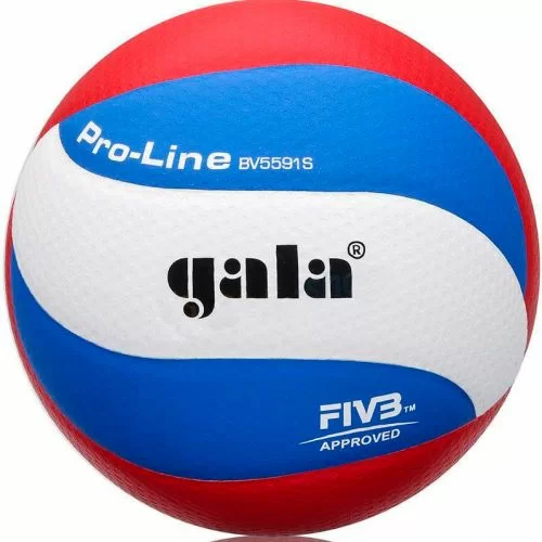 Реальное фото Мяч волейбольный Gala Pro-Line 10 FIVB р.5 FIVB Appr,синт.к. ПУ Microfiber клеен,бел-гол-кра BV5591S от магазина СпортСЕ
