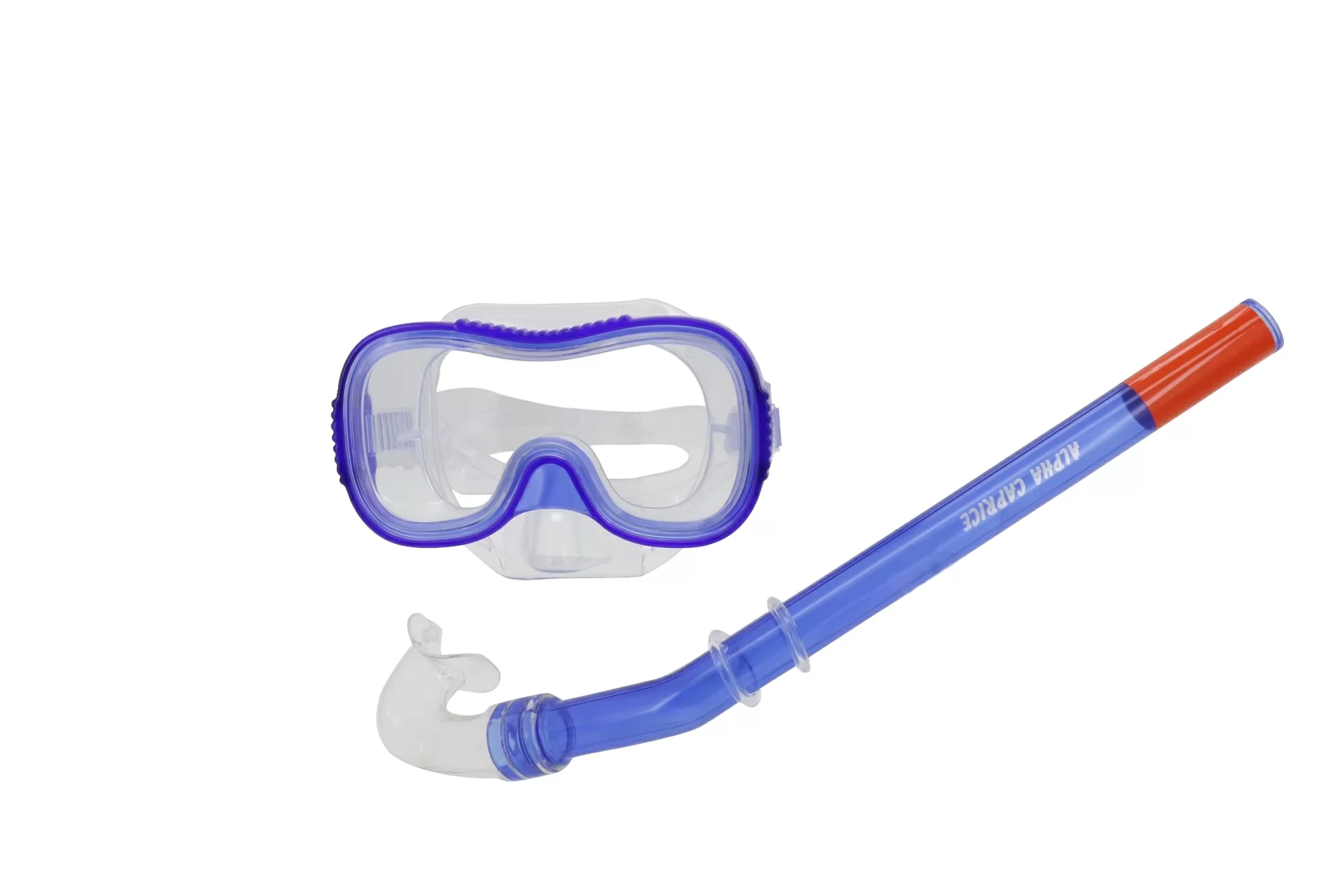 Реальное фото Набор для плавания Alpha Caprice (маска+трубка) MS-1030S37 ПВХ синий от магазина СпортСЕ
