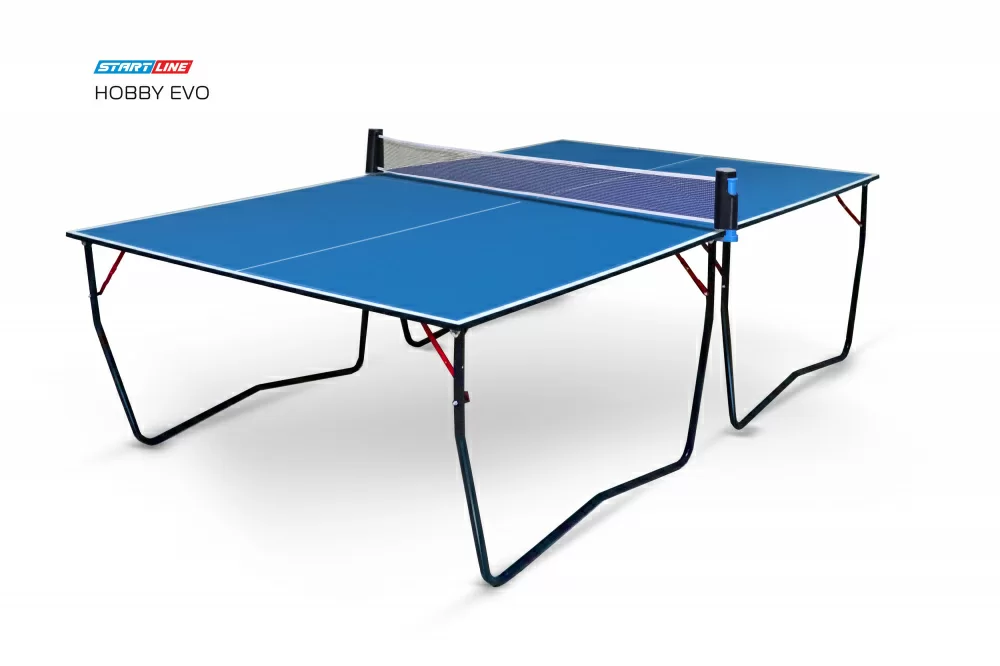 Реальное фото Теннисный стол Start Line Hobby Evo blue 6016-3 от магазина СпортСЕ