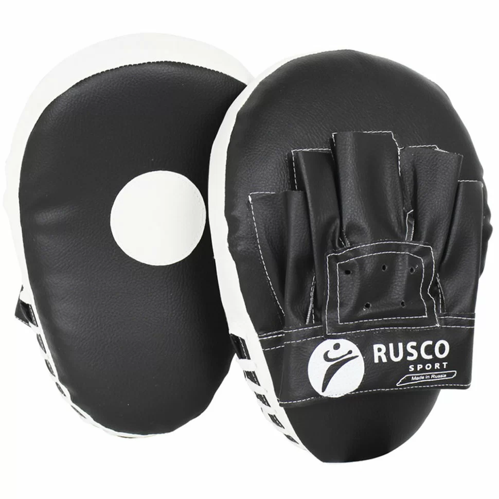 Реальное фото Лапы Rusco Sport изогнутые черно-белые 1573 от магазина СпортСЕ
