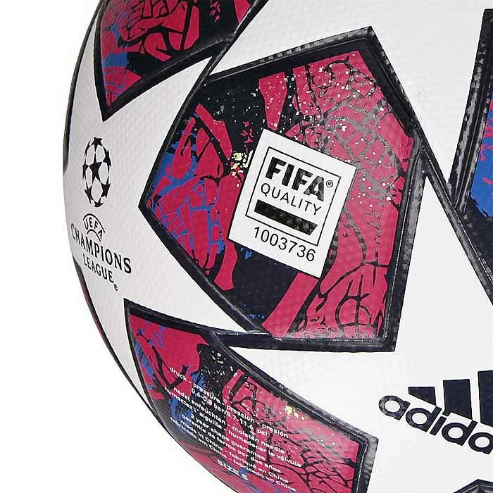 Реальное фото Мяч футбольный Adidas Finale IST LGE №5 32п FIFA Quality ТПУ термосш бел-чер-роз-синий FH7340 от магазина СпортСЕ