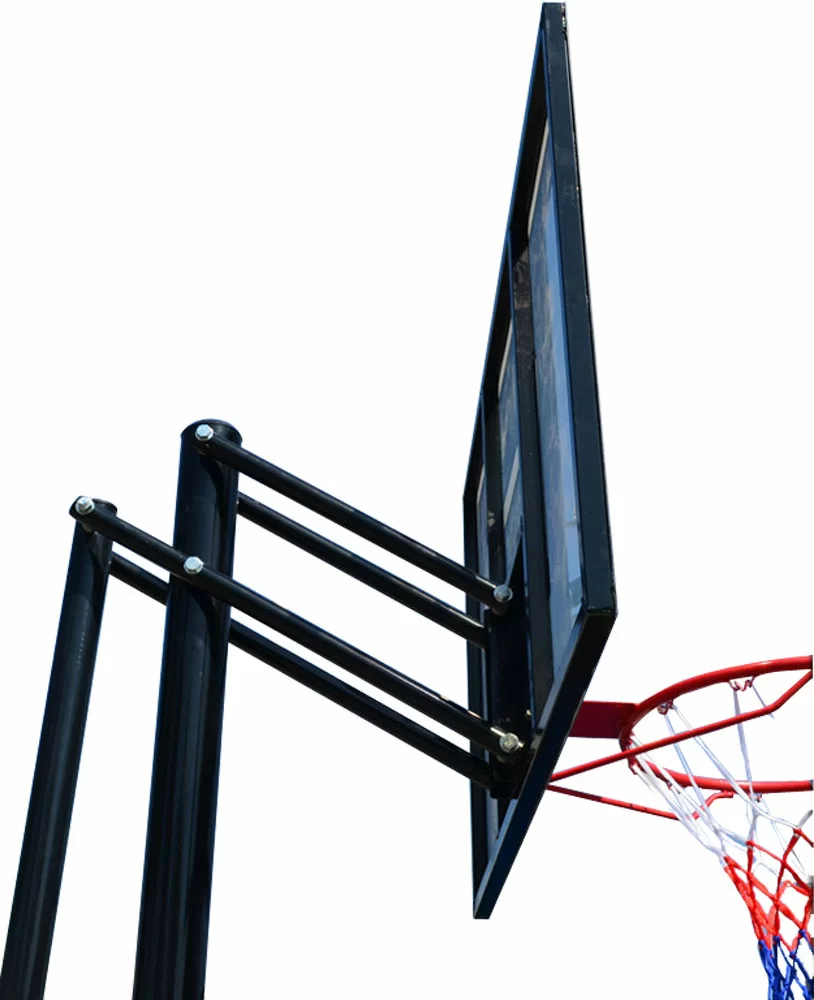 Реальное фото Баскетбольная мобильная стойка DFC STAND48P 120x80cm поликарбонат от магазина СпортСЕ