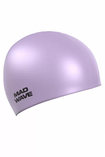 Реальное фото Шапочка для плавания Mad Wave Pastel violet M0535 04 0 09W от магазина СпортСЕ