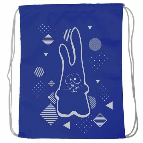 Реальное фото Рюкзак-мешок SM-203 Rabbit синий 10016585 от магазина СпортСЕ