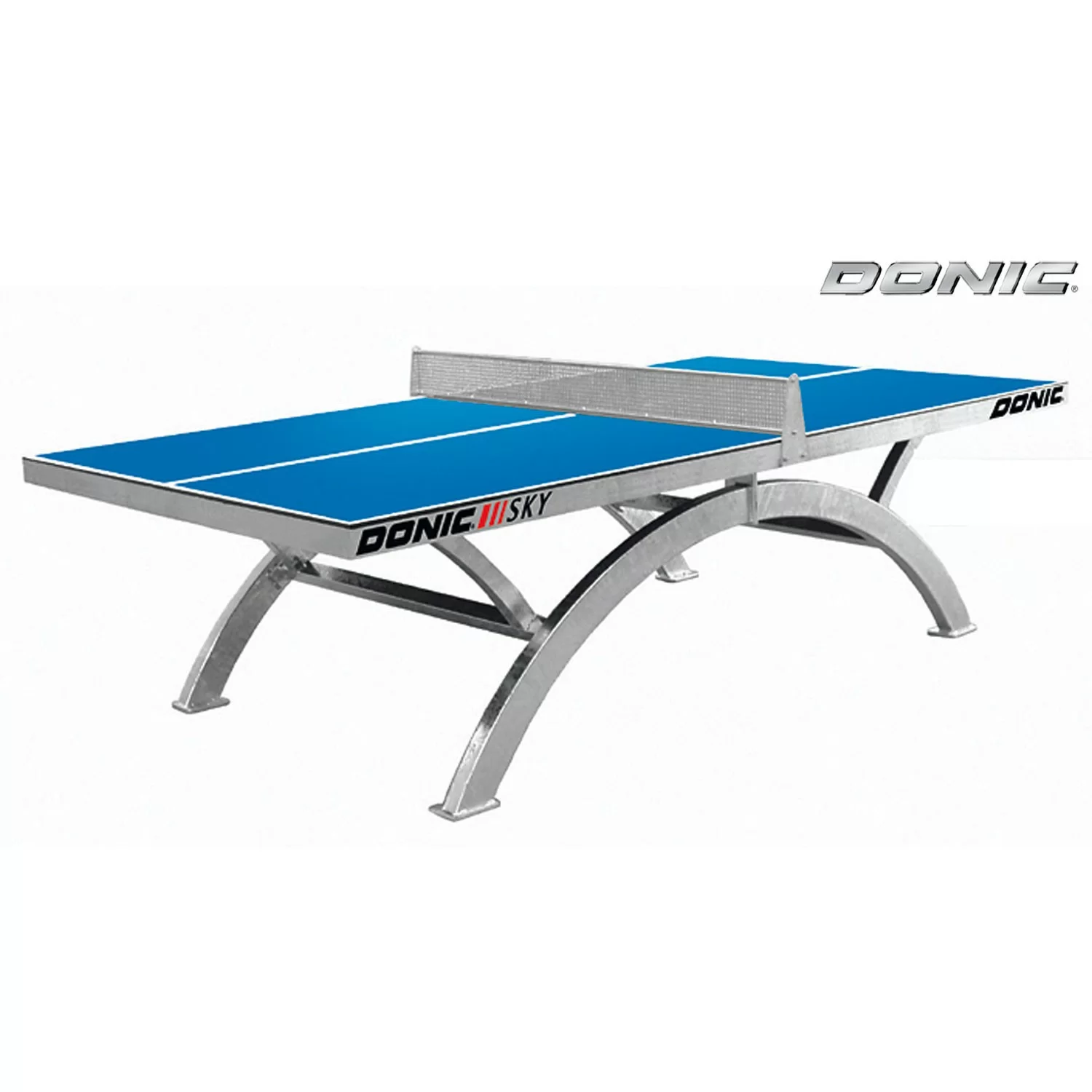 Реальное фото Теннисный стол DONIC OUTDOOR SKY синий (три короба) от магазина СпортСЕ