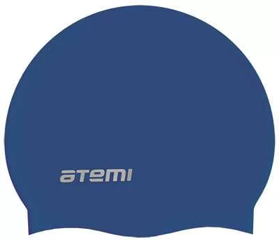 Реальное фото Шапочка для плавания Atemi TC302 Jr тонкий силикон синяя от магазина СпортСЕ