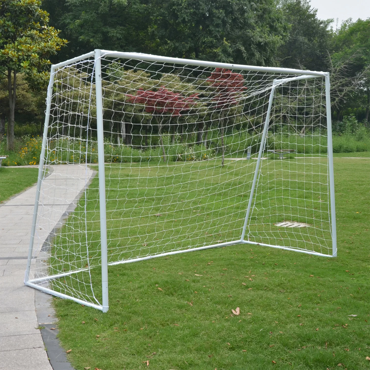 Реальное фото Ворота игровые DFC GOAL302T 302x200x130cm с тентом для отрабатывания ударов от магазина СпортСЕ