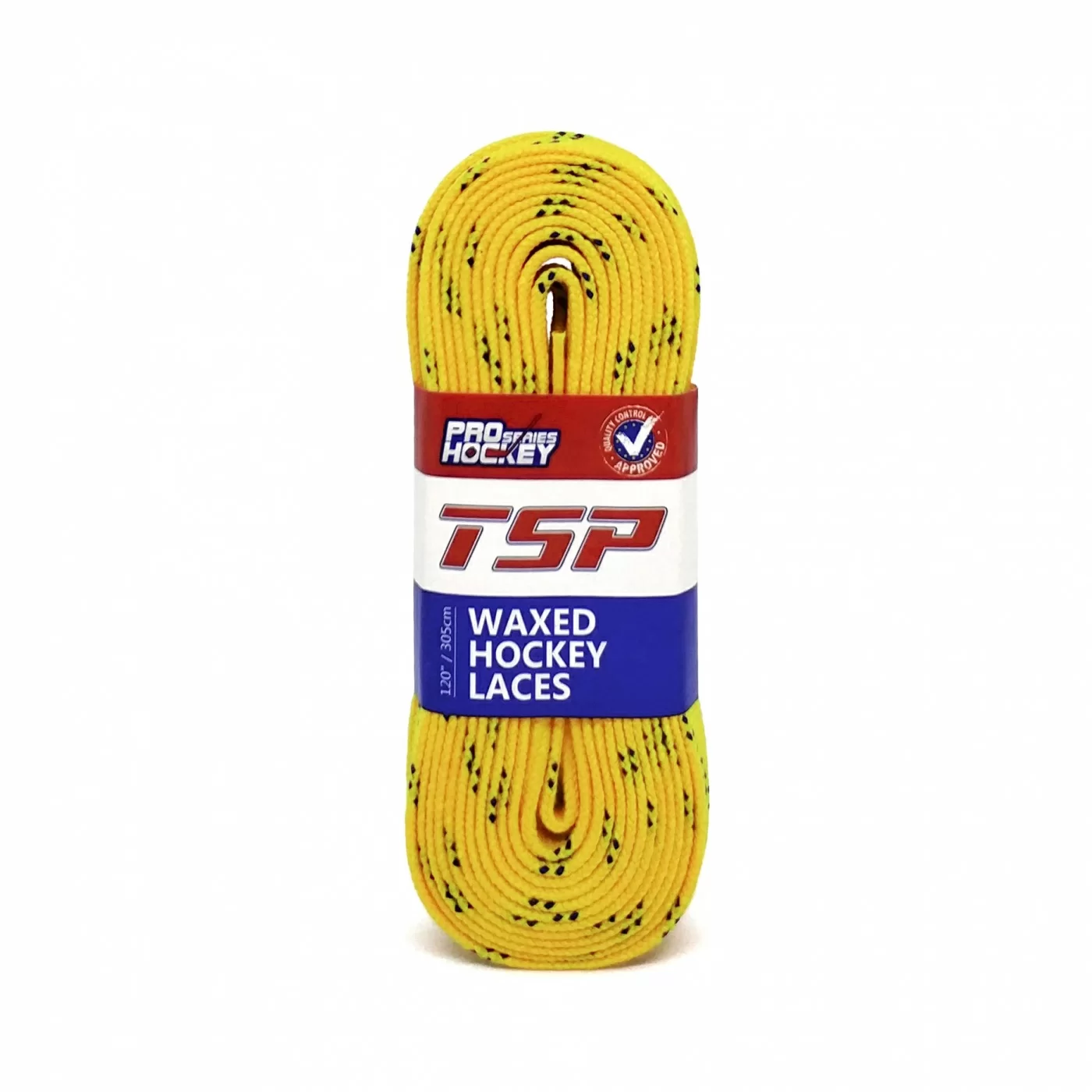 Реальное фото Шнурки хоккейные 305см с пропиткой TSP Hockey Laces Waxed yellow 2158 от магазина СпортСЕ