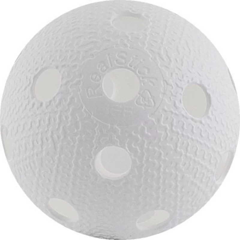 Реальное фото Мяч для флорбола RealStick пластик с углубл. IFF Approved белый MR-MF-Wh от магазина СпортСЕ