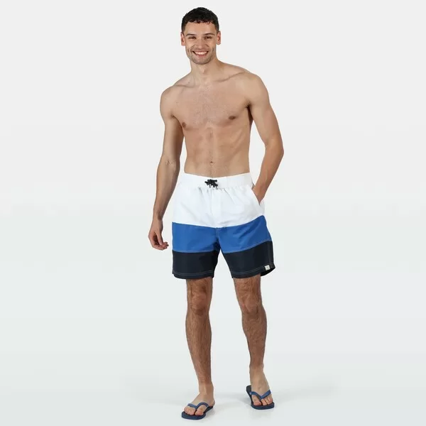 Реальное фото Плавательные шорты Bratchmar VI (Цвет I1Q, Белый/синий) RMM013 от магазина СпортСЕ