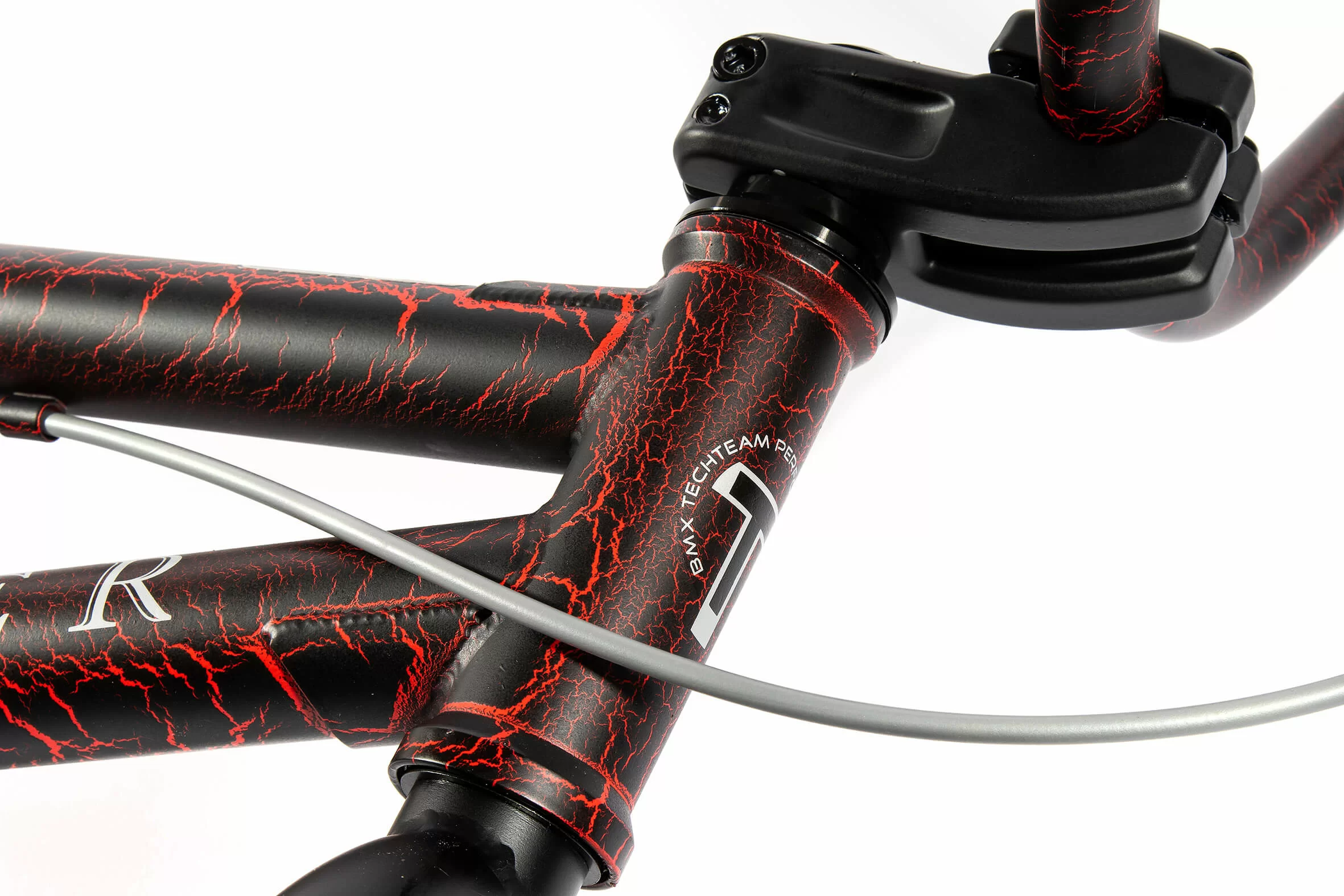 Реальное фото Велосипед BMX TechTeam Grasshoper 20" (2021) красно-серый от магазина СпортСЕ
