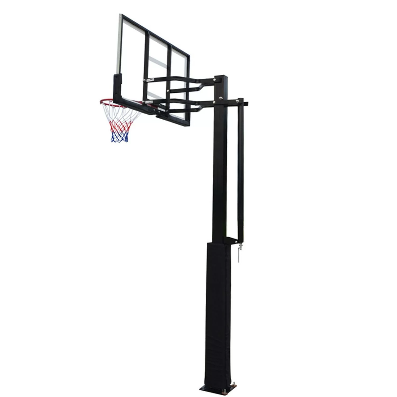 Реальное фото Баскетбольная стационарная стойка DFC ING50A 127x80cm акрил (три короба) от магазина СпортСЕ