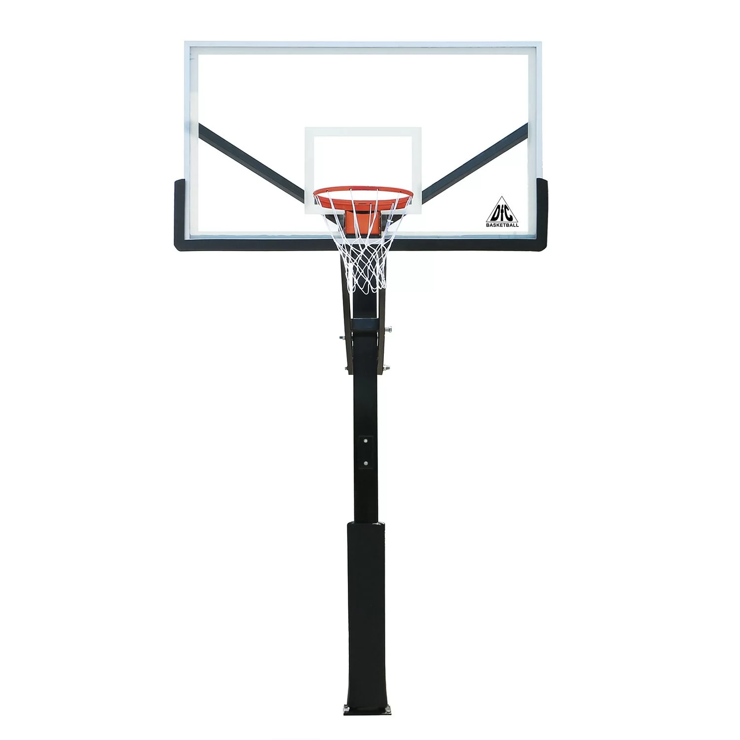 Реальное фото Баскетбольная стационарная стойка DFC ING72GU 180x105см стекло 10мм (Пять коробов). от магазина СпортСЕ