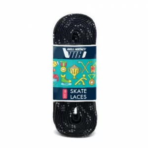 Реальное фото Шнурки хоккейные 244см с пропиткой Well Hockey Hockey Laces Waxed black 0004066 от магазина СпортСЕ