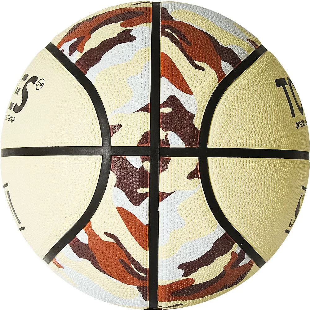 Реальное фото Мяч баскетбольный Torres Slam №7 резина бежево-хаки B02067 от магазина СпортСЕ