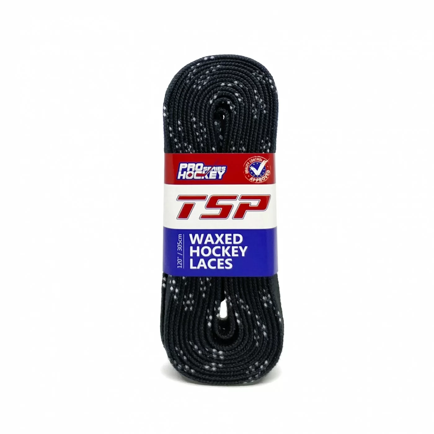 Реальное фото Шнурки хоккейные 244см с пропиткой TSP Hockey Laces Waxed black 2136 от магазина СпортСЕ