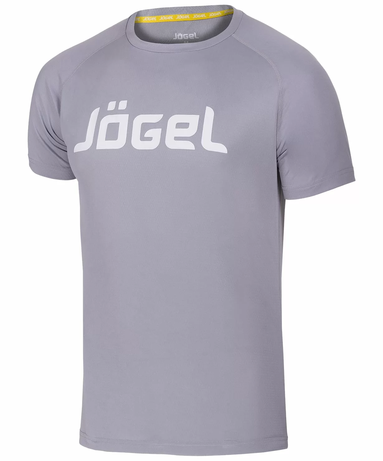 Реальное фото Футболка Jogel JTT-1041-081 полиэстер серый/белый 13748 от магазина СпортСЕ