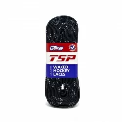 Шнурки хоккейные 274см с пропиткой TSP Hockey Laces Waxed black 2137