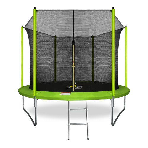 Реальное фото ARLAND Батут  10FT с внутренней страховочной сеткой и лестницей (СВЕТЛО-ЗЕЛЕНЫЙ) от магазина СпортСЕ