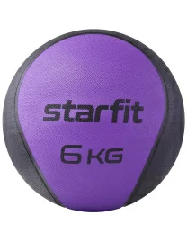 Медбол 6 кг StarFit GB-702 высокой плотности фиолетовый УТ-00018939