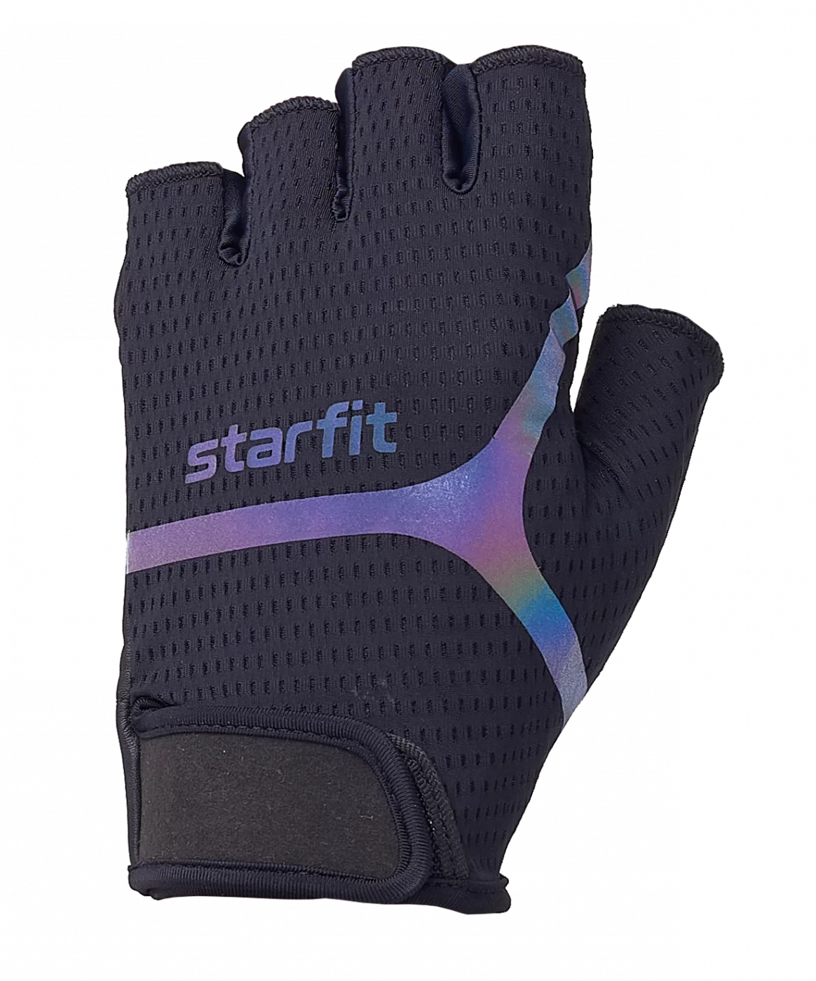 Реальное фото Перчатки StarFit  WG-103 черный/светоотражающий УТ-00020812 от магазина СпортСЕ