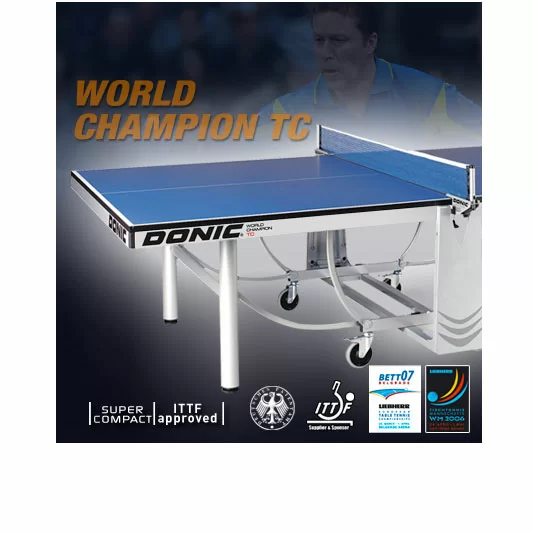 Реальное фото Теннисный стол DONIC WORLD CHAMPION TC GREEN (без сетки) 400240-G от магазина СпортСЕ
