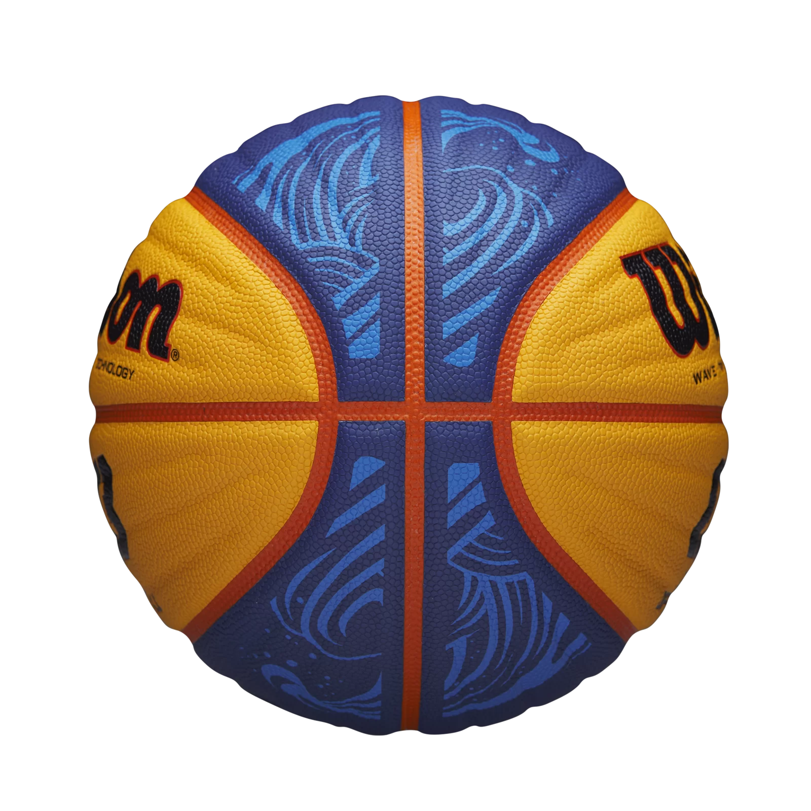 Реальное фото Мяч баскетбольный Wilson FIBA3x3 Official  №6 FIBA  Appr.PU сине-желтый WTB0533XB от магазина СпортСЕ