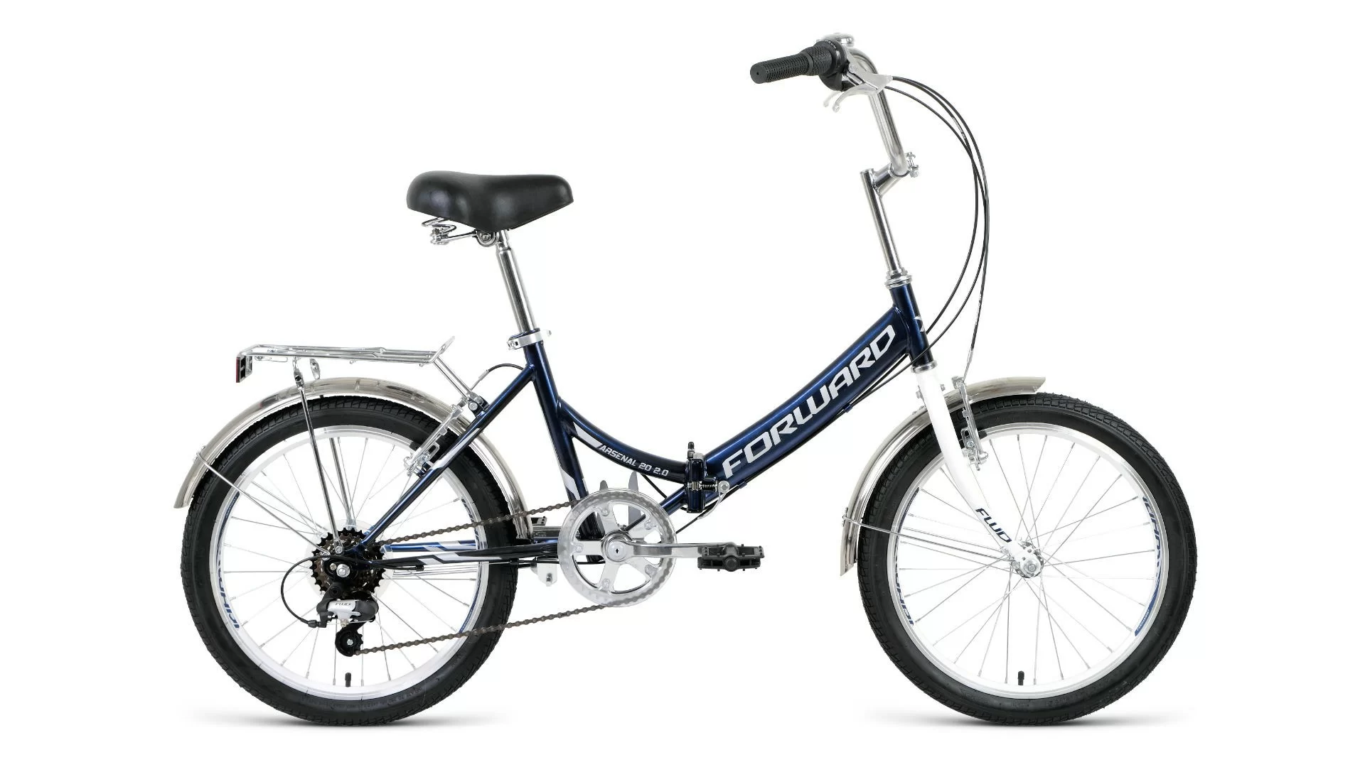 Реальное фото Велосипед Forward Arsenal 20 2.0 (2020) темно-синий/серый RBKW0YN06003 от магазина СпортСЕ