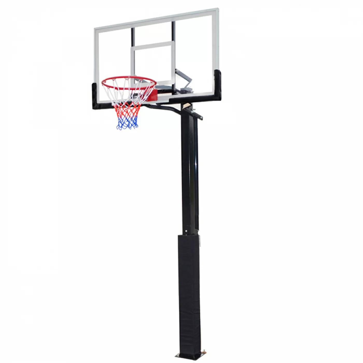 Реальное фото Баскетбольная стационарная стойка DFC ING50A 127x80cm акрил (три короба) от магазина СпортСЕ