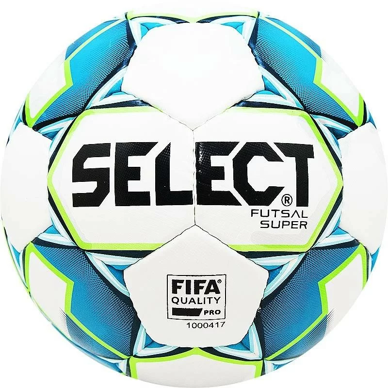 Реальное фото Мяч футзальный Select Futsal Super FIFA №4 бел/син/зел 850308.102 от магазина СпортСЕ