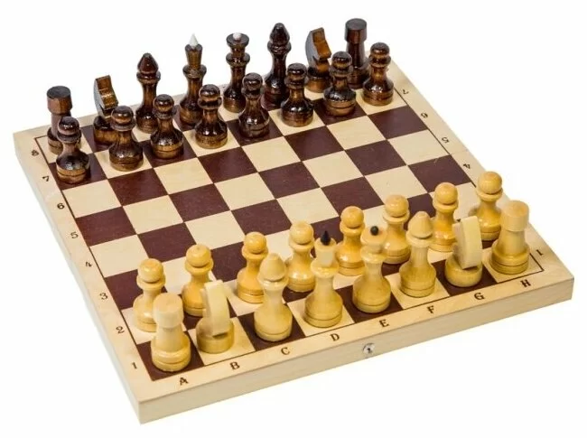 Реальное фото Шахматы обиходные в доске 290*145*40 Ш-1 от магазина СпортСЕ