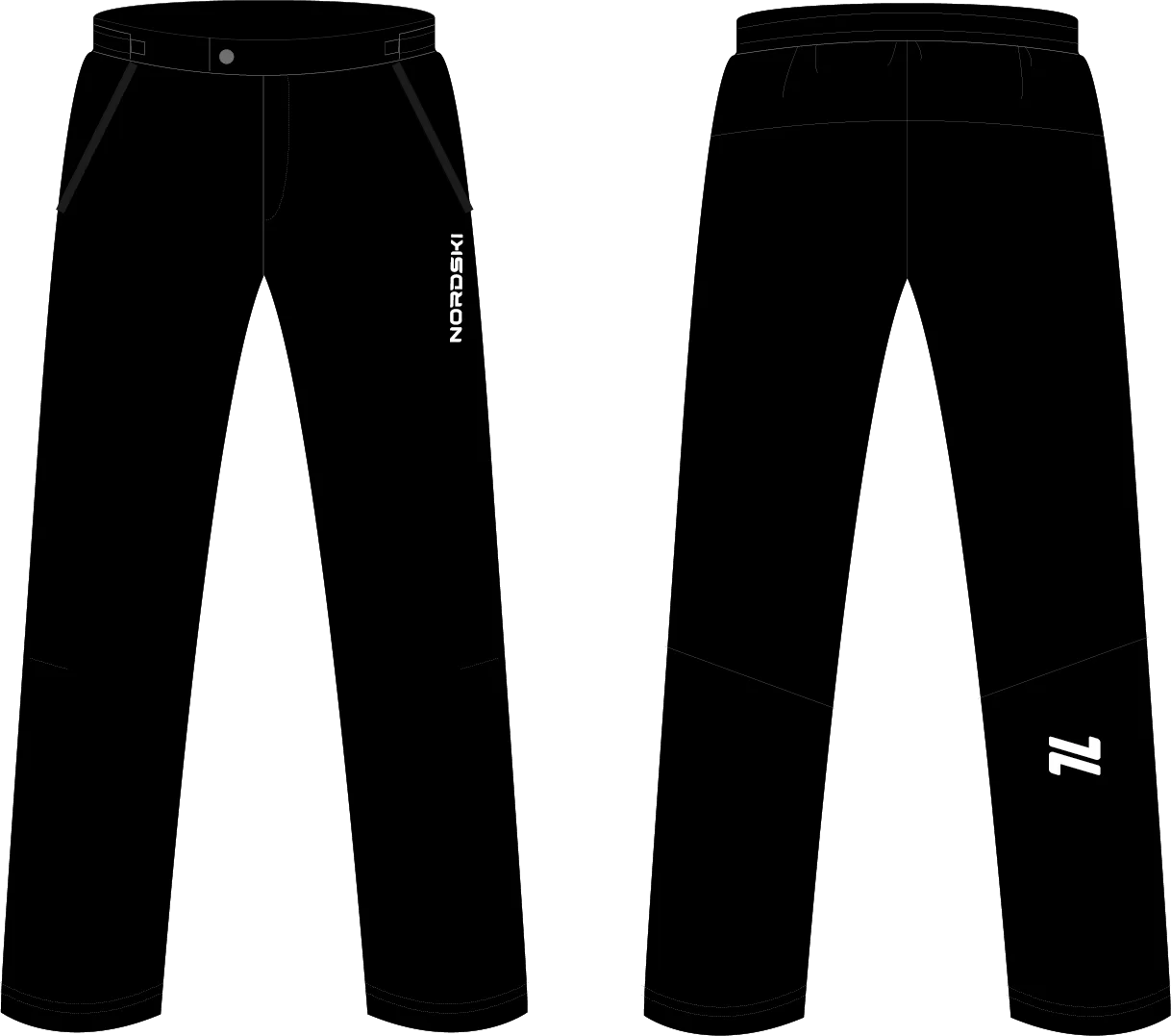 Реальное фото Брюки утепленные Nordski Light Black NSM204100 от магазина СпортСЕ