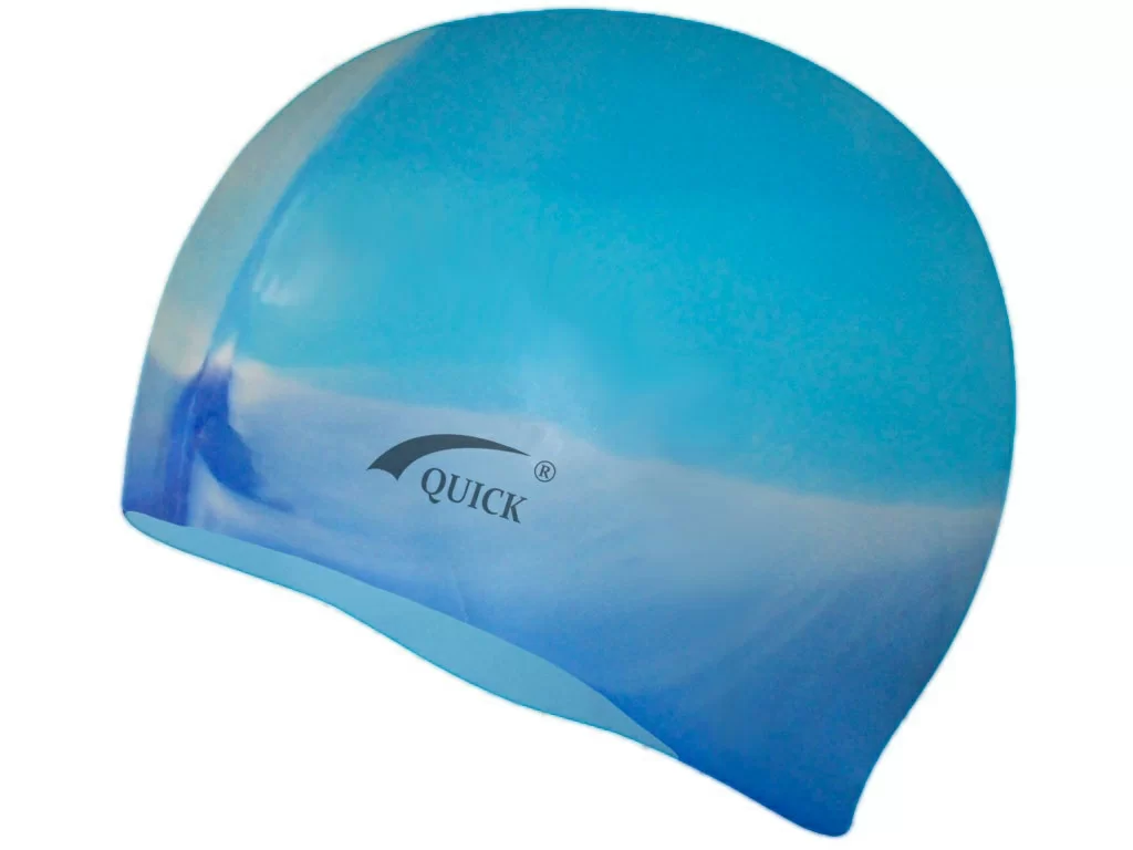 Реальное фото Шапочка для плавания QUICK:SC-Ц5 (мультицвет) 06106 от магазина СпортСЕ