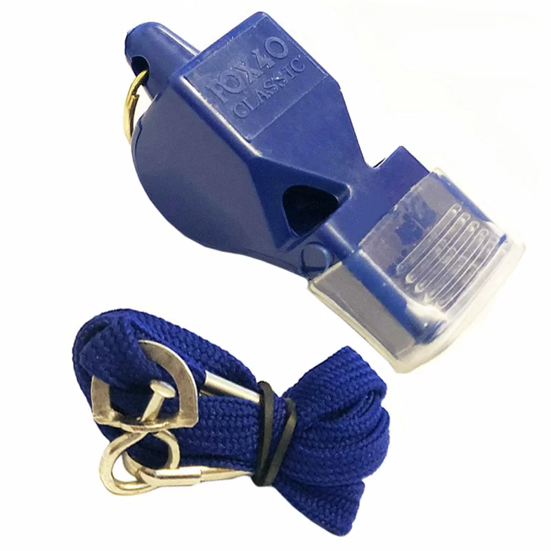 Реальное фото Свисток судейский F04484 Fox 80 Classic пластиковый на шнурке синий 10020438 от магазина СпортСЕ