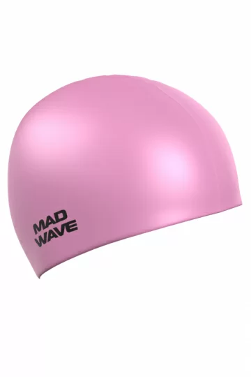 Реальное фото Шапочка для плавания Mad Wave Pastel pink  M0535 04 0 11W от магазина СпортСЕ