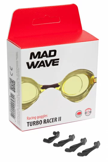 Реальное фото Очки для плавания Mad Wave Turbo Racer II стартовые yellow M0458 06 0 06W от магазина СпортСЕ