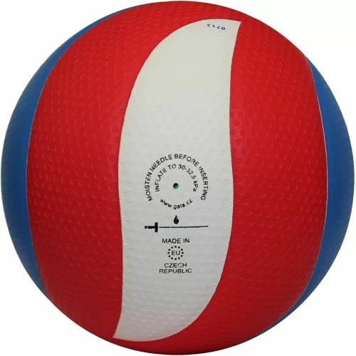 Реальное фото Мяч волейбольный Gala Pro-Line 10 FIVB р.5 FIVB Appr,синт.к. ПУ Microfiber клеен,бел-гол-кра BV5591S от магазина СпортСЕ