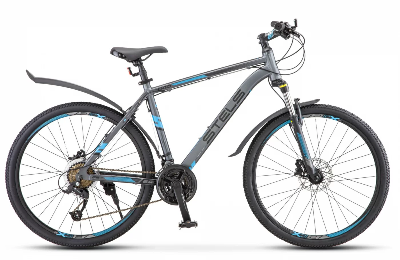 Реальное фото - -Велосипед Stels Navigator-640 D 26" серый/синий V010 от магазина СпортСЕ