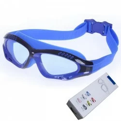 Очки-маска для плавания R18013 с берушами сине/черные 10016564