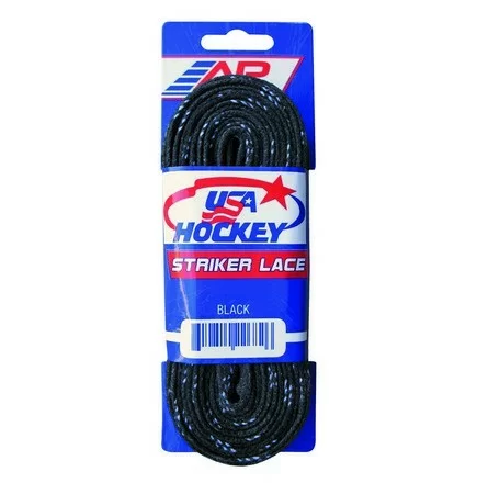 Реальное фото Шнурки хоккейные 72"-183см с пропиткой A&R Pro Stock Waxed black 2569 от магазина СпортСЕ