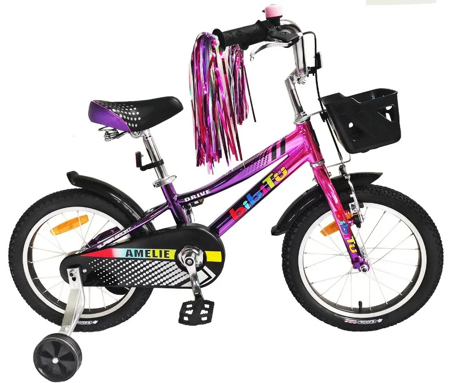 Реальное фото Велосипед 20" BIBITU AMELIE, розовый/пурпурный хром (2023) от магазина СпортСЕ