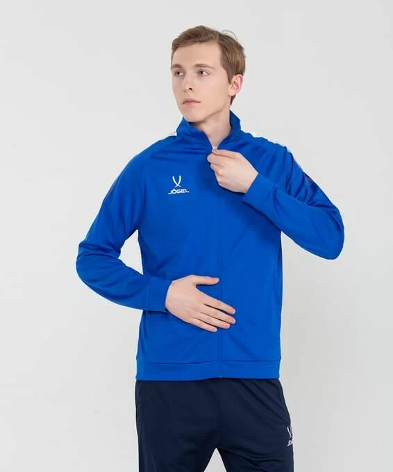 Реальное фото Олимпийка Jögel Camp Training Jacket FZ синий от магазина СпортСЕ