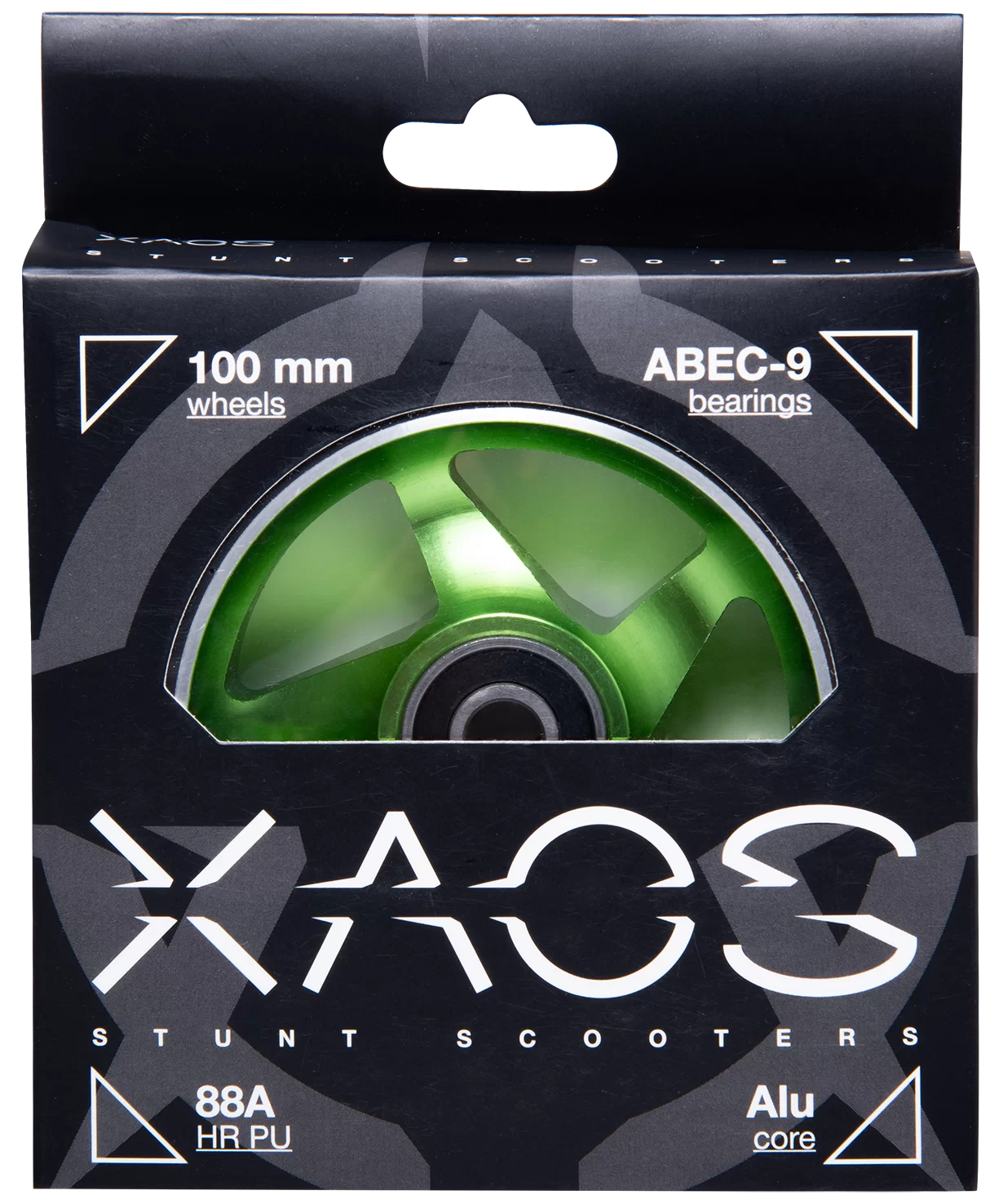 Реальное фото Колесо для самоката Xaos Mincer Green 100 мм УТ-00018852 от магазина СпортСЕ